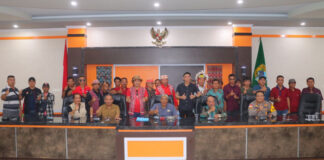 Polres Sintang Amankan Audiensi Lanjutan Aliansi Solidaritas Desa Bersatu audiensi