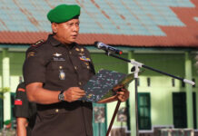 Dandim 1508/Tobelo Pimpin Upacara Peringatan Hari Juang TNI AD TA 2024 Dandim