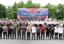 Polres Karimun Laksanakan Apel Gelar Pasukan Operasi Lilin Seligi 2024 kapolres