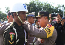 Apel Gelar Pasukan Operasi Lilin Kie Raha 2024 Polres Halut apel