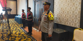 Pengamanan Rapat Pleno Terbuka Rekapitulasi Pilkada Karimun Kepri Pleno