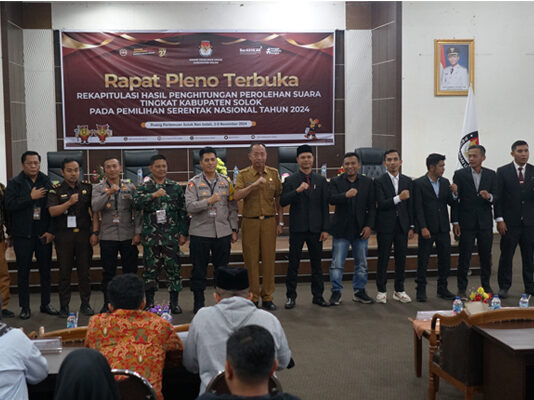 Rapat Pleno Terbuka Rekapitulasi Penghitungan Suara Tingkat Kabupaten Solok Rekapitulasi