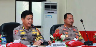 Polda Maluku Utara Gelar Anev OMPK 2024-2025 Secara Daring anev