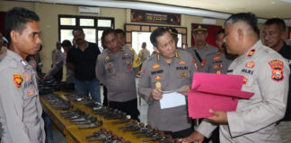 Itwasum Polri Periksa Senpi dan Pantau Ketahanan Pangan di Polres Halmahera Utara Halmahera
