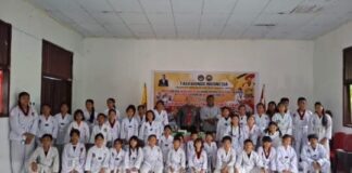 Taekwondo Kabupaten Sitaro Gelar Ujian Kenaikan Tingkat, Master Hendra Tololiu Jadi Penguji Utama Taekwondo