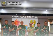 Ditkumad Perkuat Sinergi Hukum TNI AD, Dirkumad Audiensi dengan Pangdam XII/Tanjungpura