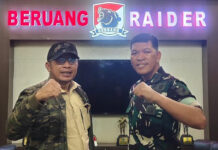 Pada Penghujung Desember 2025, Ketua Umum Lidik Krimsus RI Turun ke Lapangan di Kalimantan Barat, Silaturahmi dengan Danyon 641/Beruang