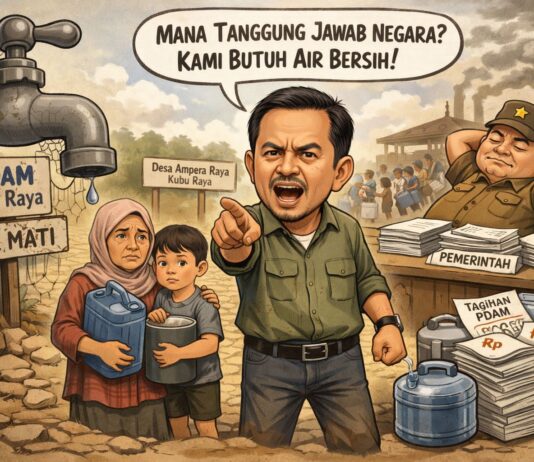 Air Tak Mengalir Hampir Dua Pekan, Warga Ampera Raya Pertanyakan Tanggung Jawab Negara atas Hak Air Bersih