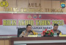 Kapolres Pasaman Barat Rilis Kinerja Akhir Tahun 2025, Angka Kriminalitas Turun, Kasus Narkoba Naik pasaman