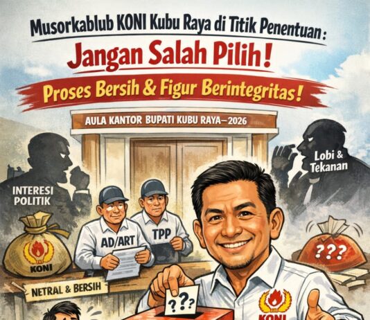 Musorkablub KONI Kubu Raya di Titik Penentuan: Jangan Salah Pilih, Publik Desak Proses Bersih dan Figur Berintegritas