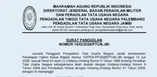 Wali Kota Jambi Jadi Tergugat, Sidang Perdana di PTUN 22 Juli 2026