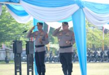 Farewell and Welcome Parade Kapolda Kalbar, Irjen Pol. Alberd Teddy Benhard Sianipar Resmi Lanjutkan Kepemimpinan
