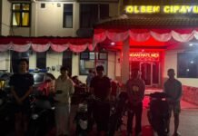 Brimob Metro Jaya Bubarkan Balap Liar, Lima Motor Diamankan