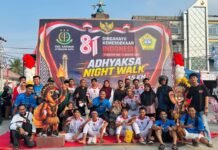Adhyaksa Night Walk 45 KM Sukses Digelar